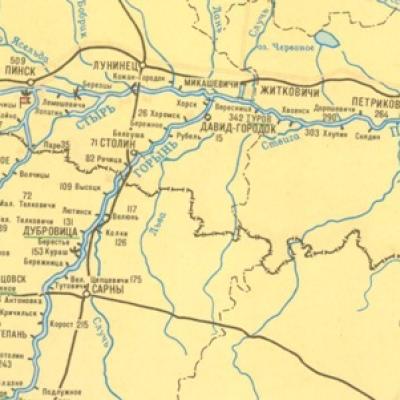 Общая схема Припяти