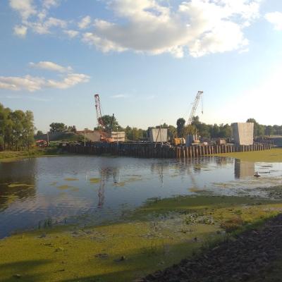 Ремонт моста в Пинске